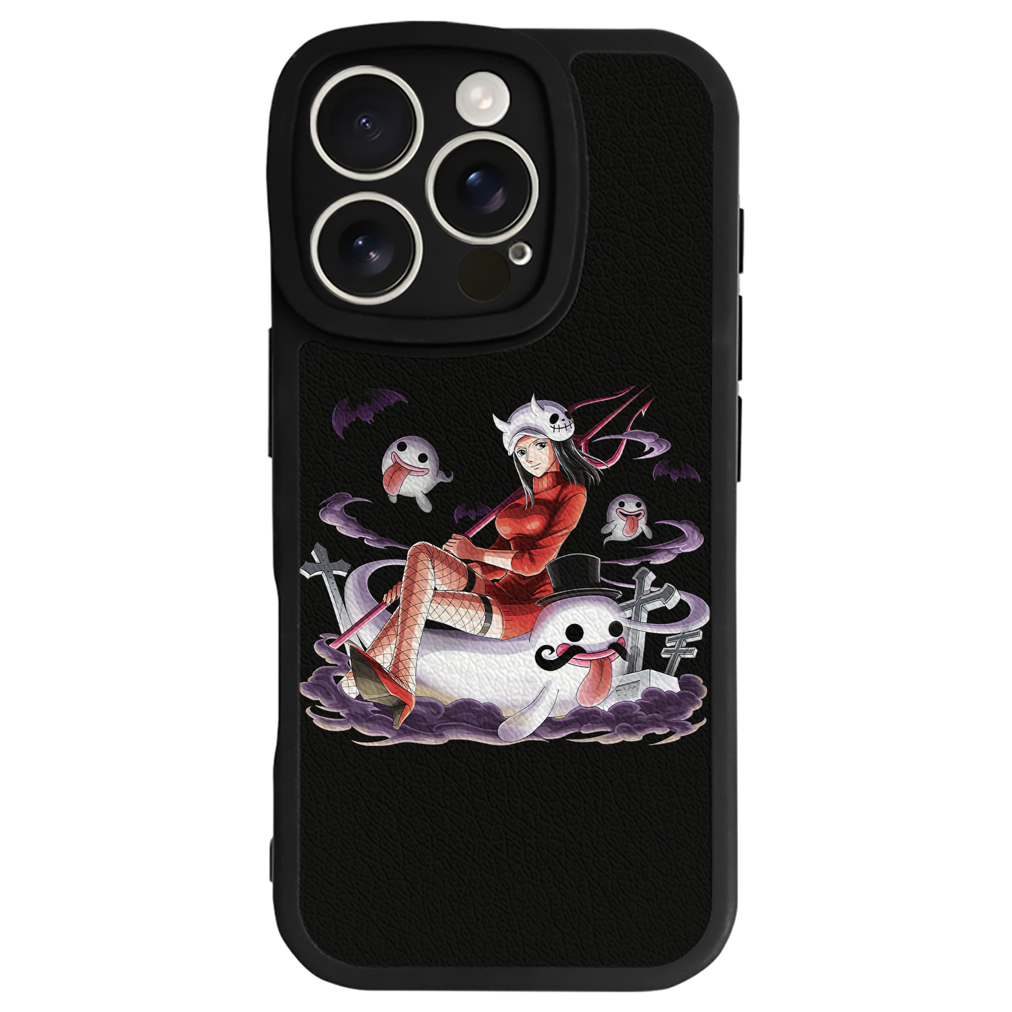 （画像用） ワンピース ニコ・ロビン ONE PIECE Nico Robin 【iPhone 16シリーズ対応】シリコンスマホケース（レザー調） 材質：シリコン